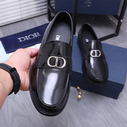 Replica Christian Dior Leather Shoes For Men #1209333 $96.00 USD for Wholesale