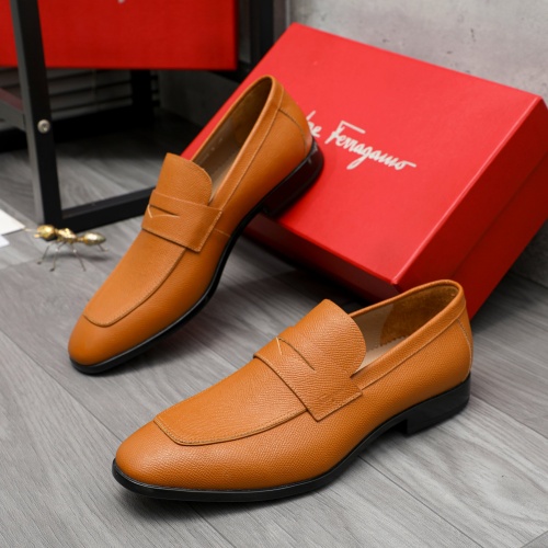 Salvatore Ferragamo Leather Shoes For Men #1209338 $102.00 USD, Wholesale Replica Salvatore Ferragamo Leather Shoes