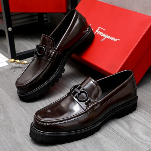 Salvatore Ferragamo Leather Shoes For Men #1209379 $82.00 USD, Wholesale Replica Salvatore Ferragamo Leather Shoes