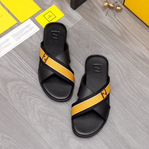 Fendi Slippers For Men #1209403 $42.00 USD, Wholesale Replica Fendi Slippers