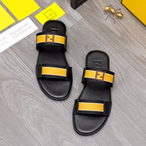 Fendi Slippers For Men #1209407 $42.00 USD, Wholesale Replica Fendi Slippers