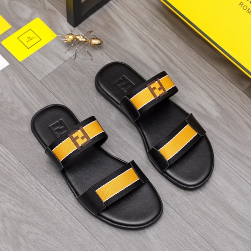 Replica Fendi Slippers For Men #1209407 $42.00 USD for Wholesale