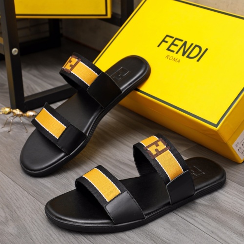 Replica Fendi Slippers For Men #1209407 $42.00 USD for Wholesale