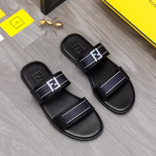 Replica Fendi Slippers For Men #1209408 $42.00 USD for Wholesale