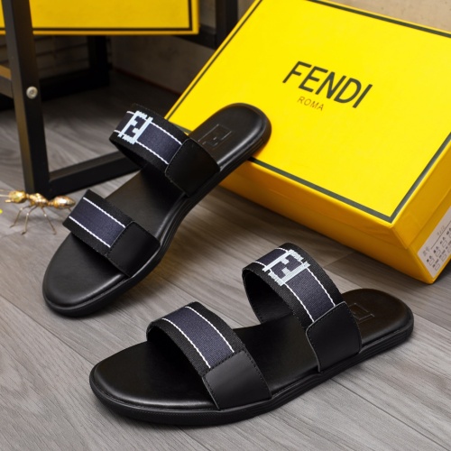 Replica Fendi Slippers For Men #1209408 $42.00 USD for Wholesale