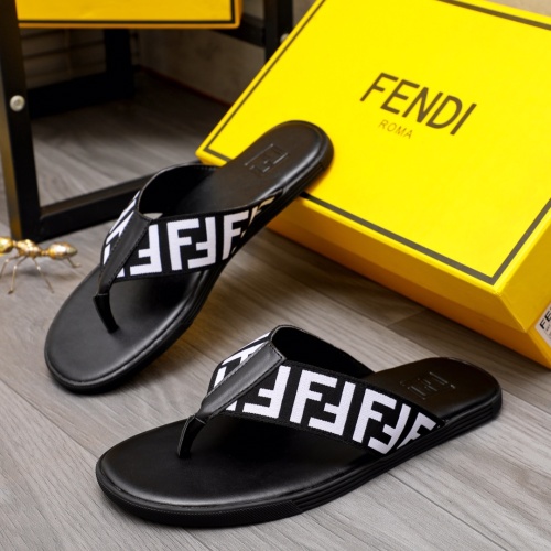 Replica Fendi Slippers For Men #1209409 $42.00 USD for Wholesale