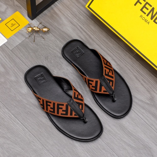 Replica Fendi Slippers For Men #1209410 $42.00 USD for Wholesale