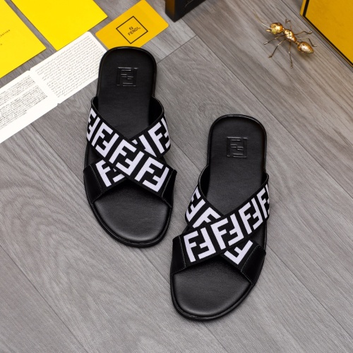 Fendi Slippers For Men #1209411 $42.00 USD, Wholesale Replica Fendi Slippers