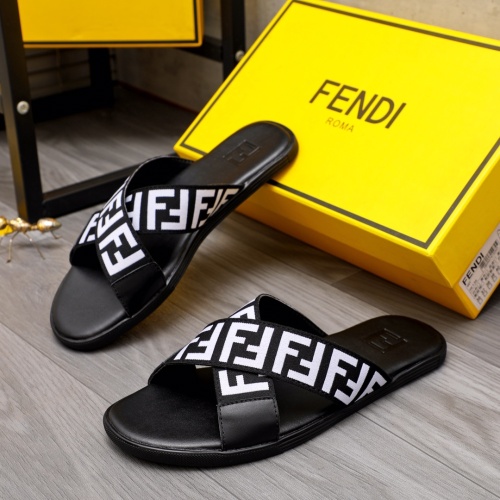 Replica Fendi Slippers For Men #1209411 $42.00 USD for Wholesale