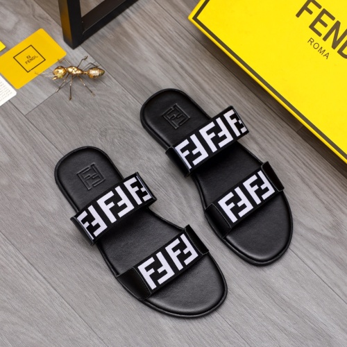 Replica Fendi Slippers For Men #1209413 $42.00 USD for Wholesale