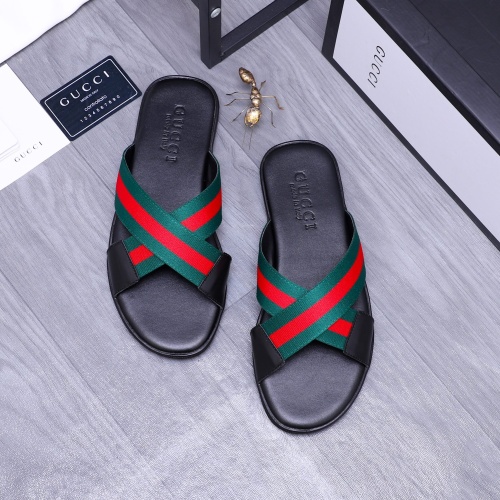 Gucci Slippers For Men #1209424 $42.00 USD, Wholesale Replica Gucci Slippers