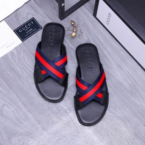 Gucci Slippers For Men #1209425 $42.00 USD, Wholesale Replica Gucci Slippers