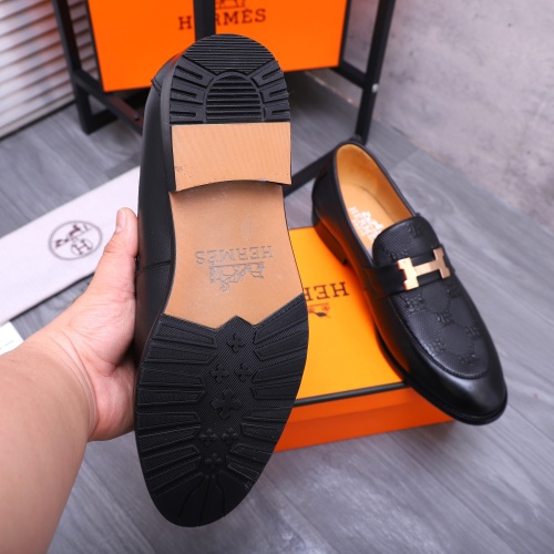 Replica Hermes Leather Shoes For Men #1209458 $82.00 USD for Wholesale