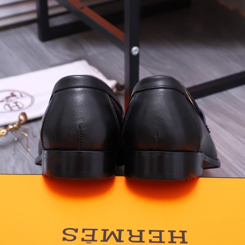 Replica Hermes Leather Shoes For Men #1209458 $82.00 USD for Wholesale