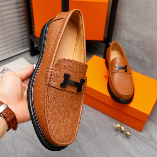 Replica Hermes Leather Shoes For Men #1209459 $82.00 USD for Wholesale