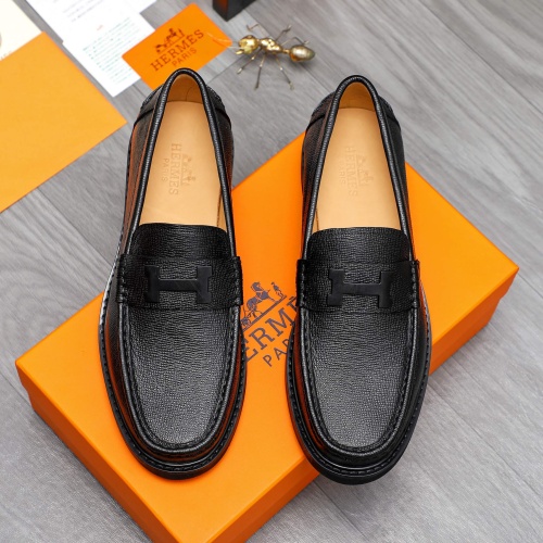 Replica Hermes Leather Shoes For Men #1209462 $82.00 USD for Wholesale