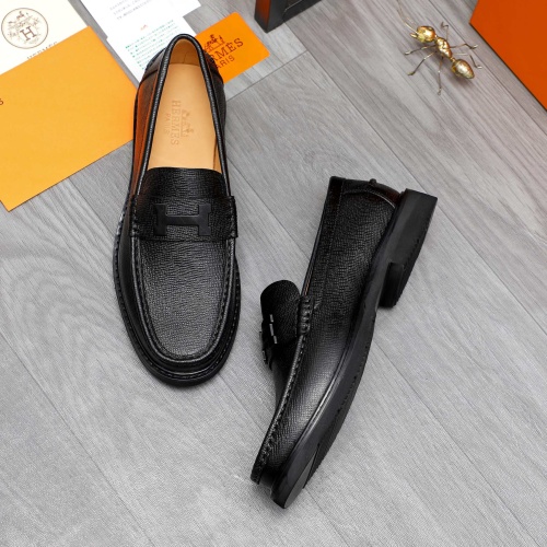 Replica Hermes Leather Shoes For Men #1209462 $82.00 USD for Wholesale