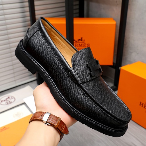 Replica Hermes Leather Shoes For Men #1209462 $82.00 USD for Wholesale