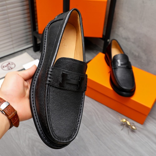 Replica Hermes Leather Shoes For Men #1209462 $82.00 USD for Wholesale