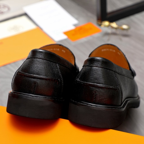 Replica Hermes Leather Shoes For Men #1209462 $82.00 USD for Wholesale