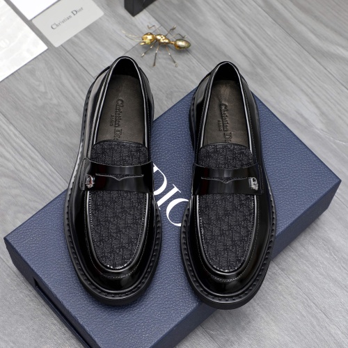 Replica Christian Dior Leather Shoes For Men #1209477 $96.00 USD for Wholesale