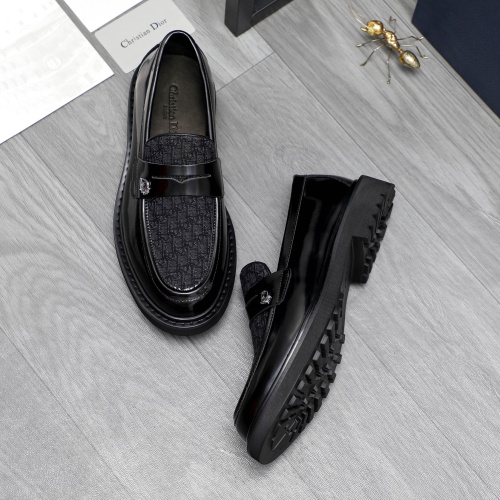 Replica Christian Dior Leather Shoes For Men #1209477 $96.00 USD for Wholesale