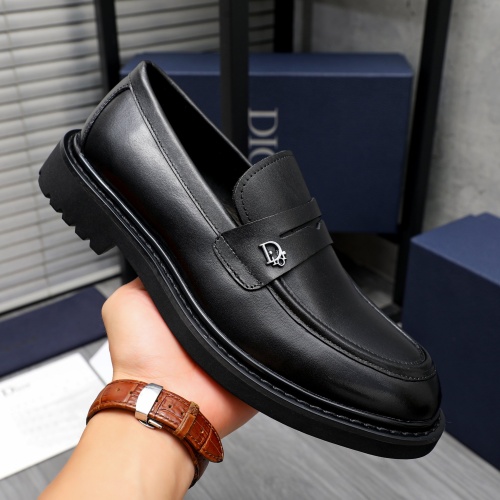 Replica Christian Dior Leather Shoes For Men #1209478 $96.00 USD for Wholesale