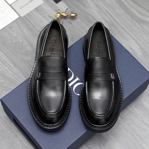 Replica Christian Dior Leather Shoes For Men #1209478 $96.00 USD for Wholesale