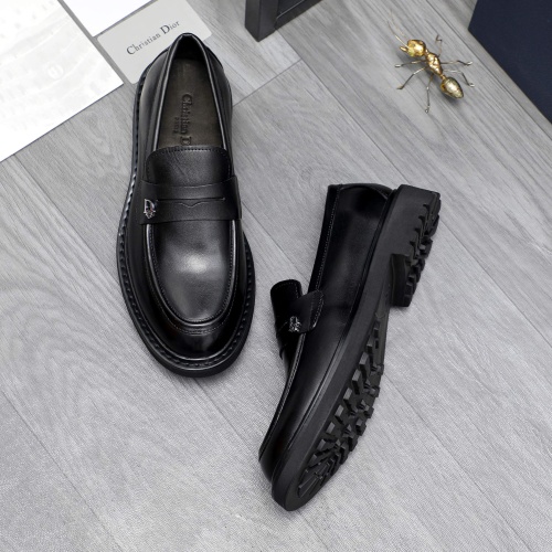 Replica Christian Dior Leather Shoes For Men #1209478 $96.00 USD for Wholesale