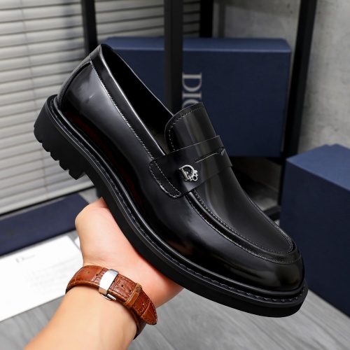 Replica Christian Dior Leather Shoes For Men #1209479 $96.00 USD for Wholesale