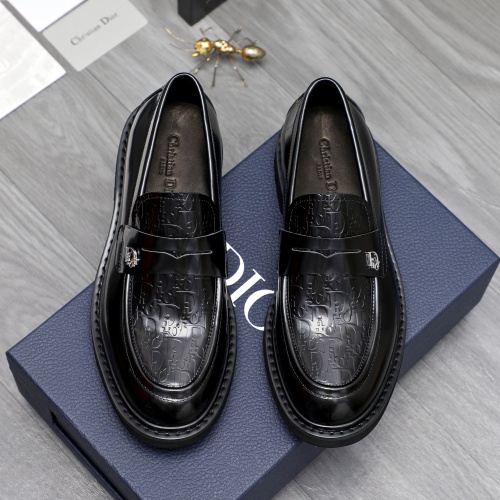 Replica Christian Dior Leather Shoes For Men #1209483 $96.00 USD for Wholesale