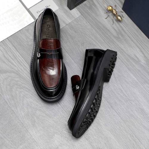 Replica Christian Dior Leather Shoes For Men #1209484 $96.00 USD for Wholesale