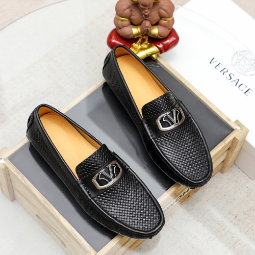 Versace Leather Shoes For Men #1209486 $68.00 USD, Wholesale Replica Versace Leather Shoes