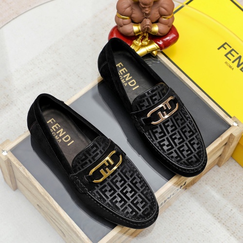 Fendi Leather Shoes For Men #1209487 $68.00 USD, Wholesale Replica Fendi Leather Shoes