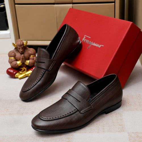 Salvatore Ferragamo Leather Shoes For Men #1209508 $80.00 USD, Wholesale Replica Salvatore Ferragamo Leather Shoes