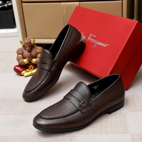 Salvatore Ferragamo Leather Shoes For Men #1209510 $80.00 USD, Wholesale Replica Salvatore Ferragamo Leather Shoes