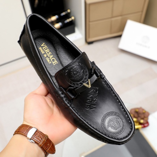 Replica Versace Leather Shoes For Men #1209521 $72.00 USD for Wholesale