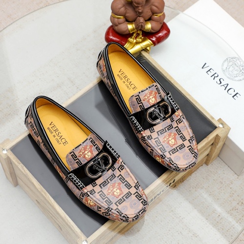 Versace Leather Shoes For Men #1209522 $72.00 USD, Wholesale Replica Versace Leather Shoes