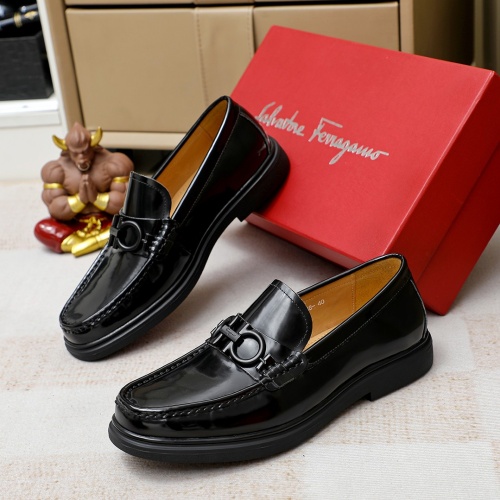 Salvatore Ferragamo Leather Shoes For Men #1209533 $85.00 USD, Wholesale Replica Salvatore Ferragamo Leather Shoes