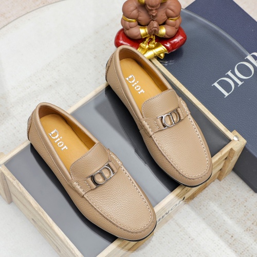 Christian Dior Leather Shoes For Men #1209534 $68.00 USD, Wholesale Replica Christian Dior Leather Shoes