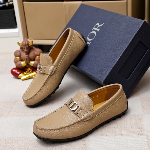 Replica Christian Dior Leather Shoes For Men #1209534 $68.00 USD for Wholesale