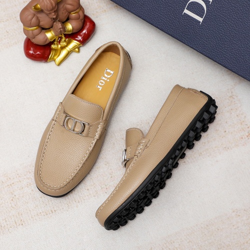 Replica Christian Dior Leather Shoes For Men #1209534 $68.00 USD for Wholesale