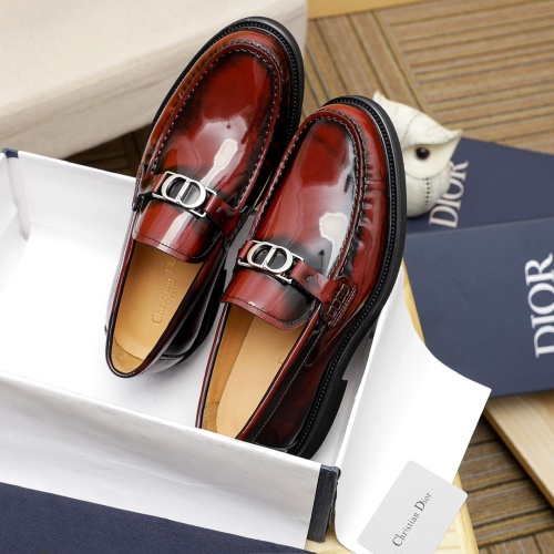 Replica Christian Dior Leather Shoes For Men #1209538 $92.00 USD for Wholesale