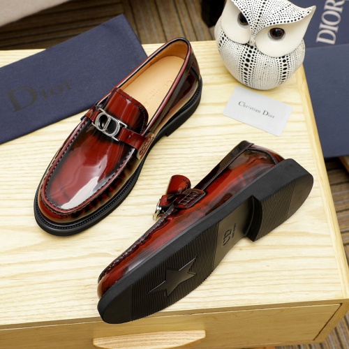 Replica Christian Dior Leather Shoes For Men #1209538 $92.00 USD for Wholesale