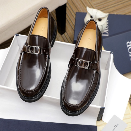 Christian Dior Leather Shoes For Men #1209539 $92.00 USD, Wholesale Replica Christian Dior Leather Shoes