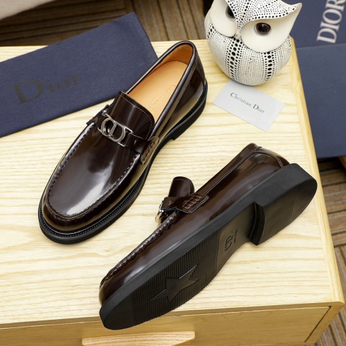 Replica Christian Dior Leather Shoes For Men #1209539 $92.00 USD for Wholesale