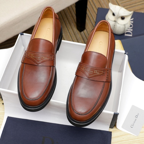 Christian Dior Leather Shoes For Men #1209547 $92.00 USD, Wholesale Replica Christian Dior Leather Shoes