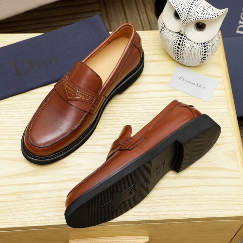 Replica Christian Dior Leather Shoes For Men #1209547 $92.00 USD for Wholesale