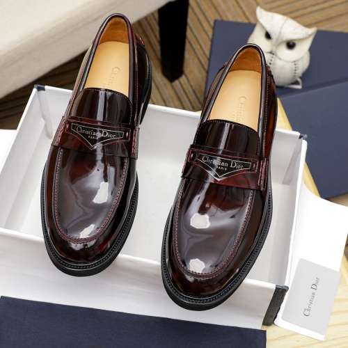 Christian Dior Leather Shoes For Men #1209549 $92.00 USD, Wholesale Replica Christian Dior Leather Shoes