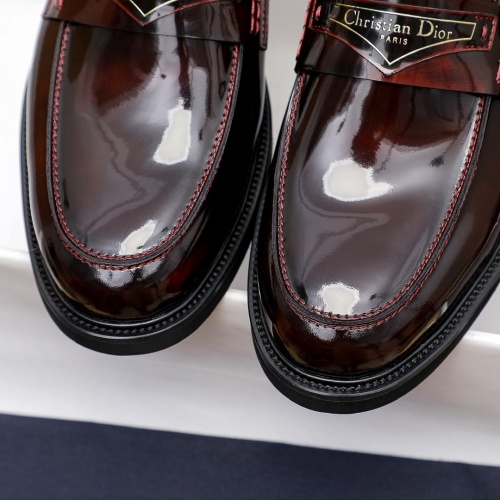 Replica Christian Dior Leather Shoes For Men #1209549 $92.00 USD for Wholesale